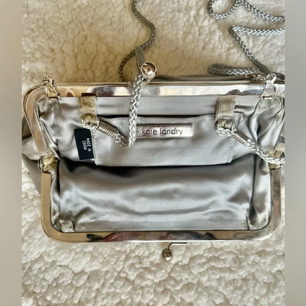 Kate landry gray clutch